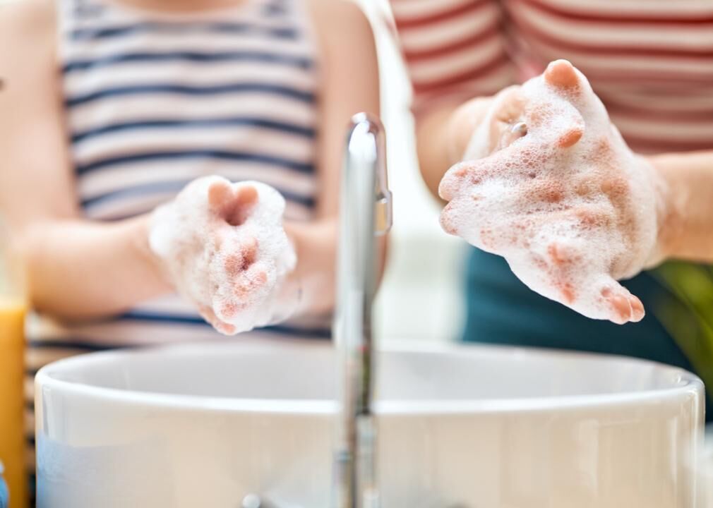 Washing hands